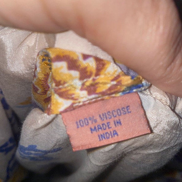 Lisa Corti Dress Pale Pink Stripe Floral Size Large - Picture 4 of 5